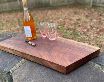 Black Walnut Cutting Board / Charcuterie Slab / Live Edge