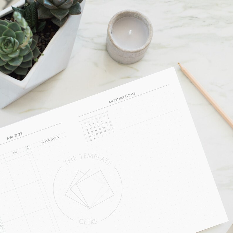 MONTHLY LOG Printable for Bullet Journal Minimalist Template - Etsy