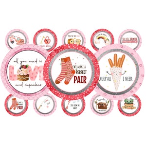 30 Valentine Images-My Sweet Valentine 1 inch Bottle Cap Images-Buy 3 get 1 Free-Read Directions Below-4x6 sheet.Digital Download, PEG & PNG