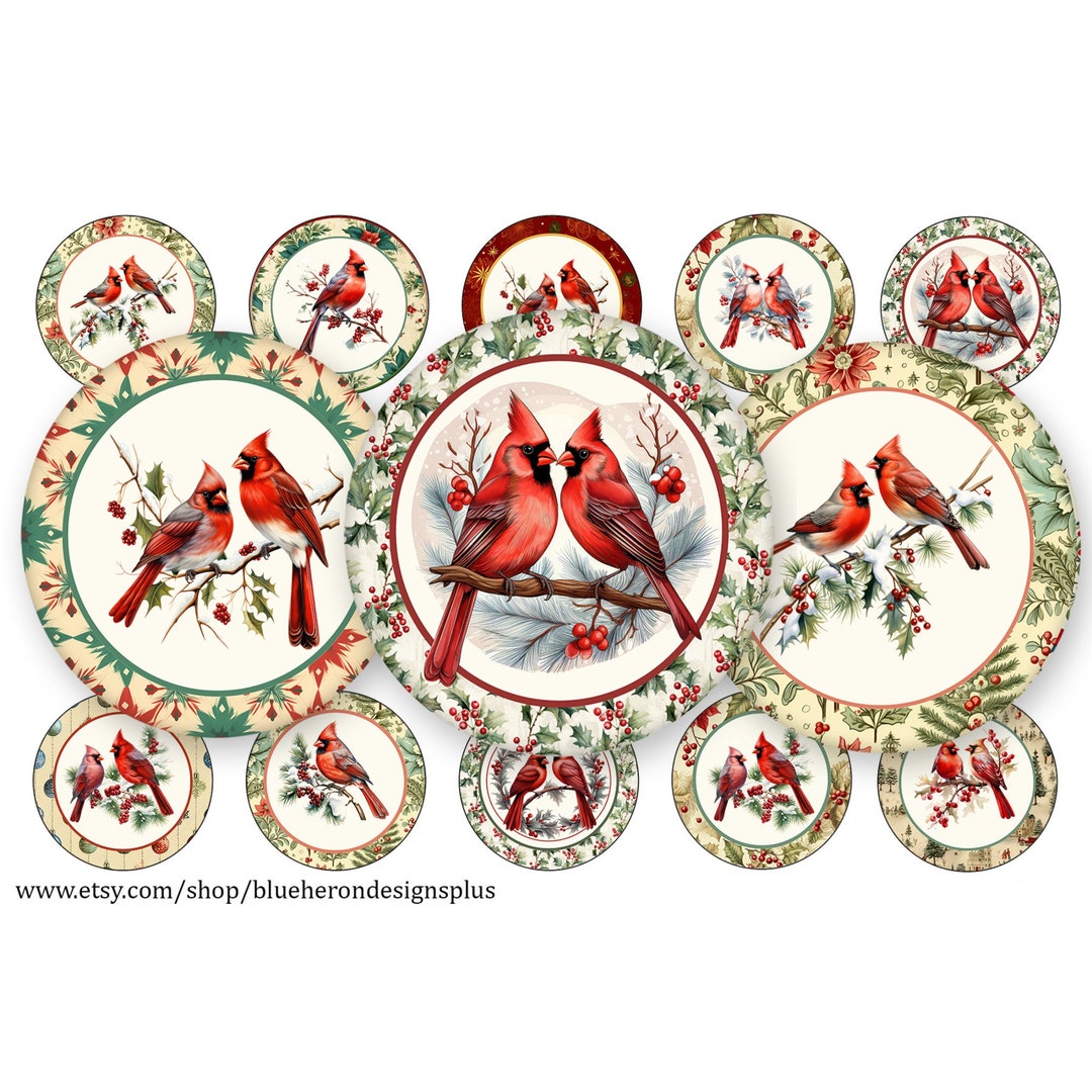 Cardinals Christmasmemorial Cardinals 1 Inch Bottle Cap, Buy 3 Get 1