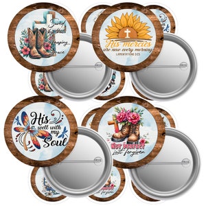 Walk By Faith Christian-2.25-Button-Pin-Kaufen Sie 3 erhalten Sie 1 Freie Richtung-Unten-8.5x11 Blatt.  Digitaler Download-PNG Schnittlinie 2.63-Bildfläche 2.063