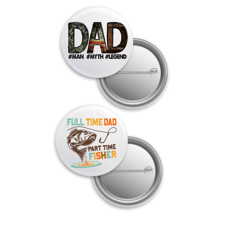Father's Day 2.25-inch Button Pin Template (digital Download) JPEG ...