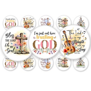 Bless the Lord- Christian Quotes -1 inch Bottle Cap Images- Buy 3 get 1 Free- Read Directions Below, 4x6 sheet. Digital Download, JPEG & PNG