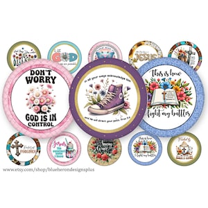 Christian Big Mix Religious Quotes-1 inch Bottle Cap Images- Buy 3 get 1 Free-Read Directions Below,4x6 sheet. Digital Download ,JPEG & PNG