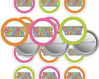 Teacher 2.25" Button Pin Images (Digital Download)