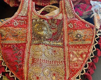 Bolso de hombro bohemio de patchwork hecho a mano en Jaipur / Tejido indio reciclado / Bolso reversible con cremallera / Bolso de festival ecológico totalmente forrado