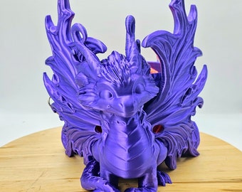 Yarn Bowl for Knitting & Crochet | Dragon Mother with Eggs Yarn Holder | Gift for Knitters Organizer