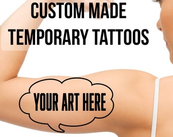 Custom Temporary Tattoo - Etsy