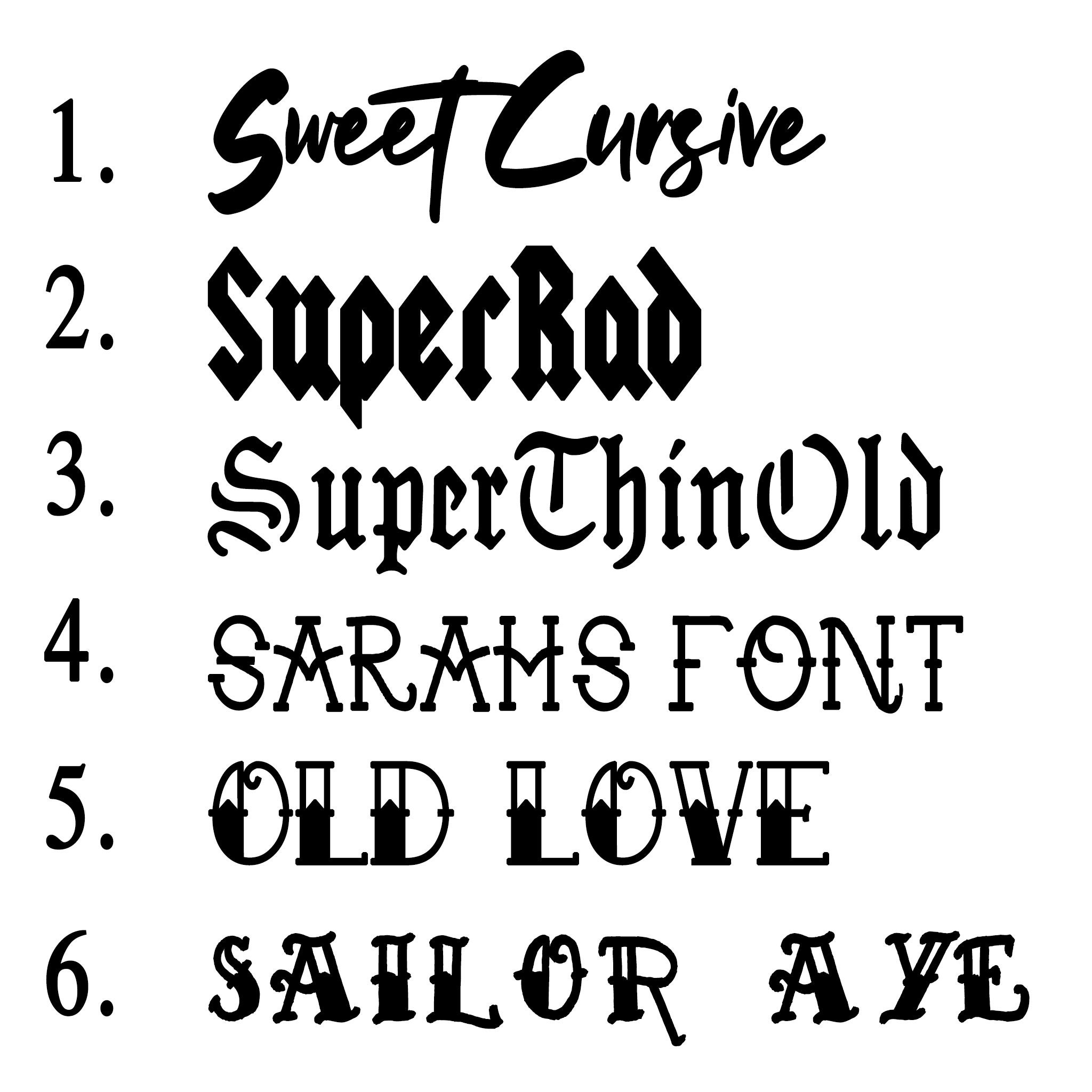 Custom Temporary Tattoo Custom Name Tattoo Font Tattoo Etsy