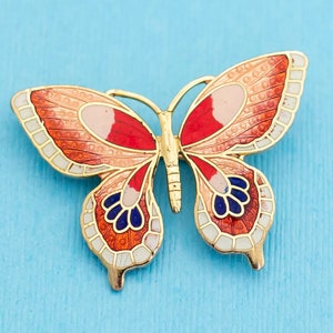 Bohemian Golden Butterfly Brooch N22