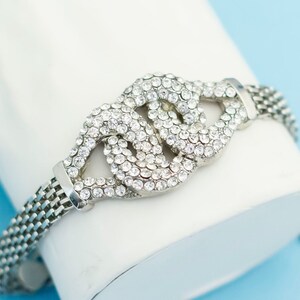Vintage Diamond Elegance Bracelet - 7 inch - N19