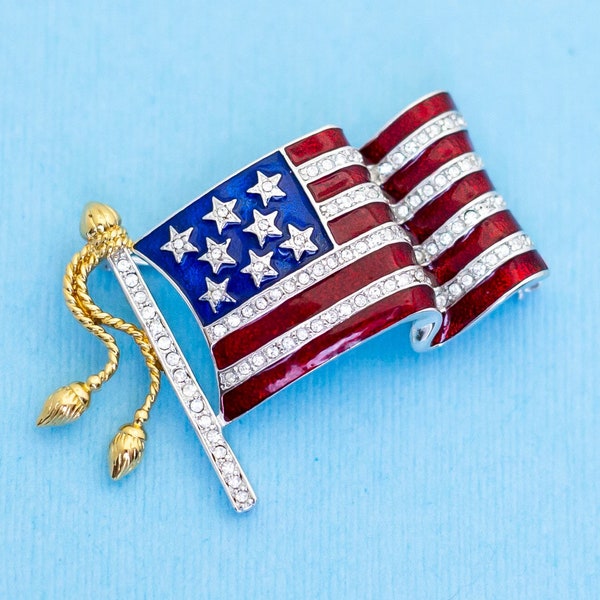 Flag Brooch Etsy