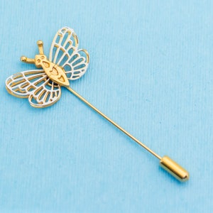 Vintage Cute Butterfly Stick Pin - N15