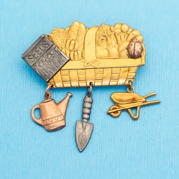 Vintage Farmer's Brooch - N17