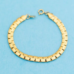 Vintage Eenvoudige Vierkanten Armband van Avon - 7 1/4 inch - N25