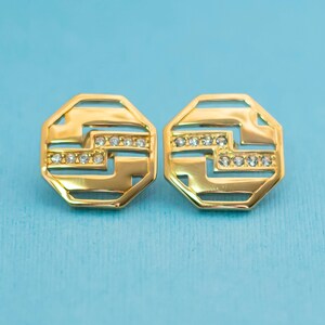 Vintage Geometric Stud Earrings by Avon N23