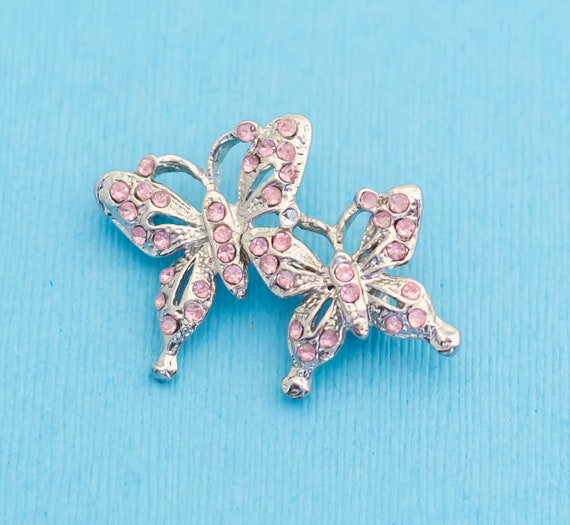 ヴィンテージ ツイン バタフライ ブローチ - N6 - Etsy 日本