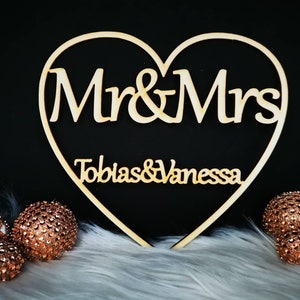 Mr & Mrs Wooden Sign Wedding Decoration Wedding Decoration Personalized Gift