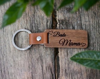 Keychain Best Mom made of wood |Best Mom|Mother's Day gift |Engraving |Pendant |Wood |Mother's Day |Gift |Mom