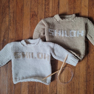 Custom Baby/Child Name Sweater