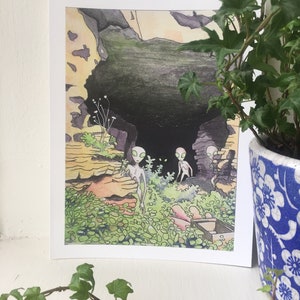 Kentucky Goblins Illustration Print (7&quot;x9&quot; including white border)