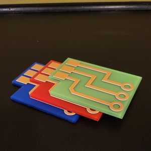 Factorio Coasters - Green Red and Blue Circuits