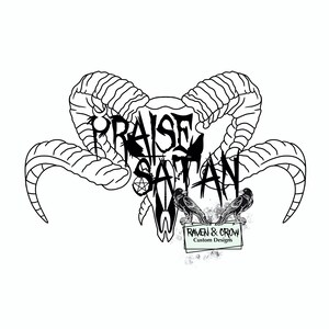Louange à Satan-téléchargement instantané-téléchargement instantané-fichiers svg-png-jpg inclus-conception graphique-sublimation-clip art-fichier de découpe vectorielle