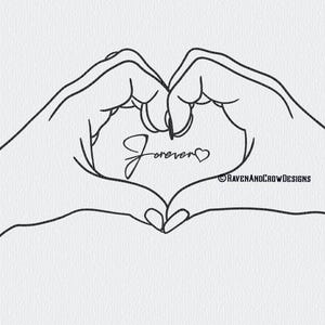Heart Hands-Instant Download - arquivos svg-png-jpg incluídos - design gráfico - sublimação - clip art - mãos formato de coração