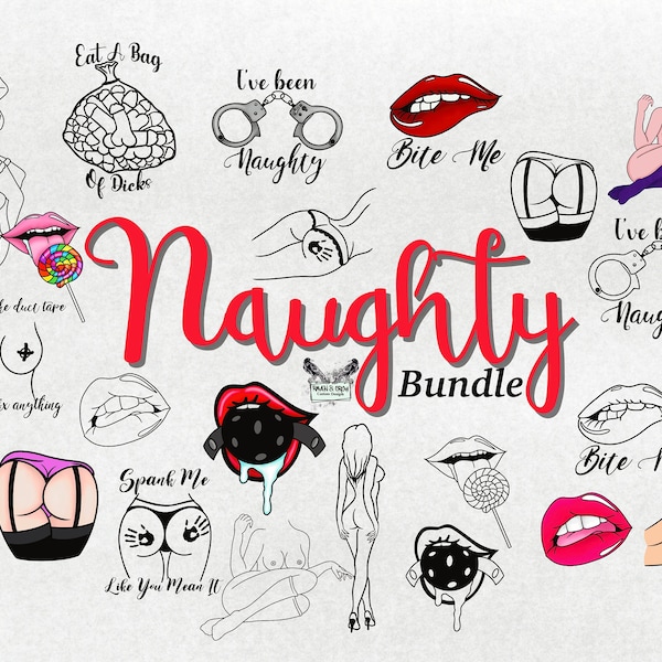 Paquete travieso - Adultos mayores de 18 años - Descarga instantánea - Archivos svg-png-jpg incluidos - Diseño gráfico - Sublimación - Imágenes prediseñadas - Archivo de corte vectorial - Svg sexual