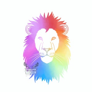 León- Acuarela-Descarga instantánea-png-jpg- SVG- archivos incluidos- diseño gráfico- sublimación-clip art-vector-cut archivo- Cricut SVG