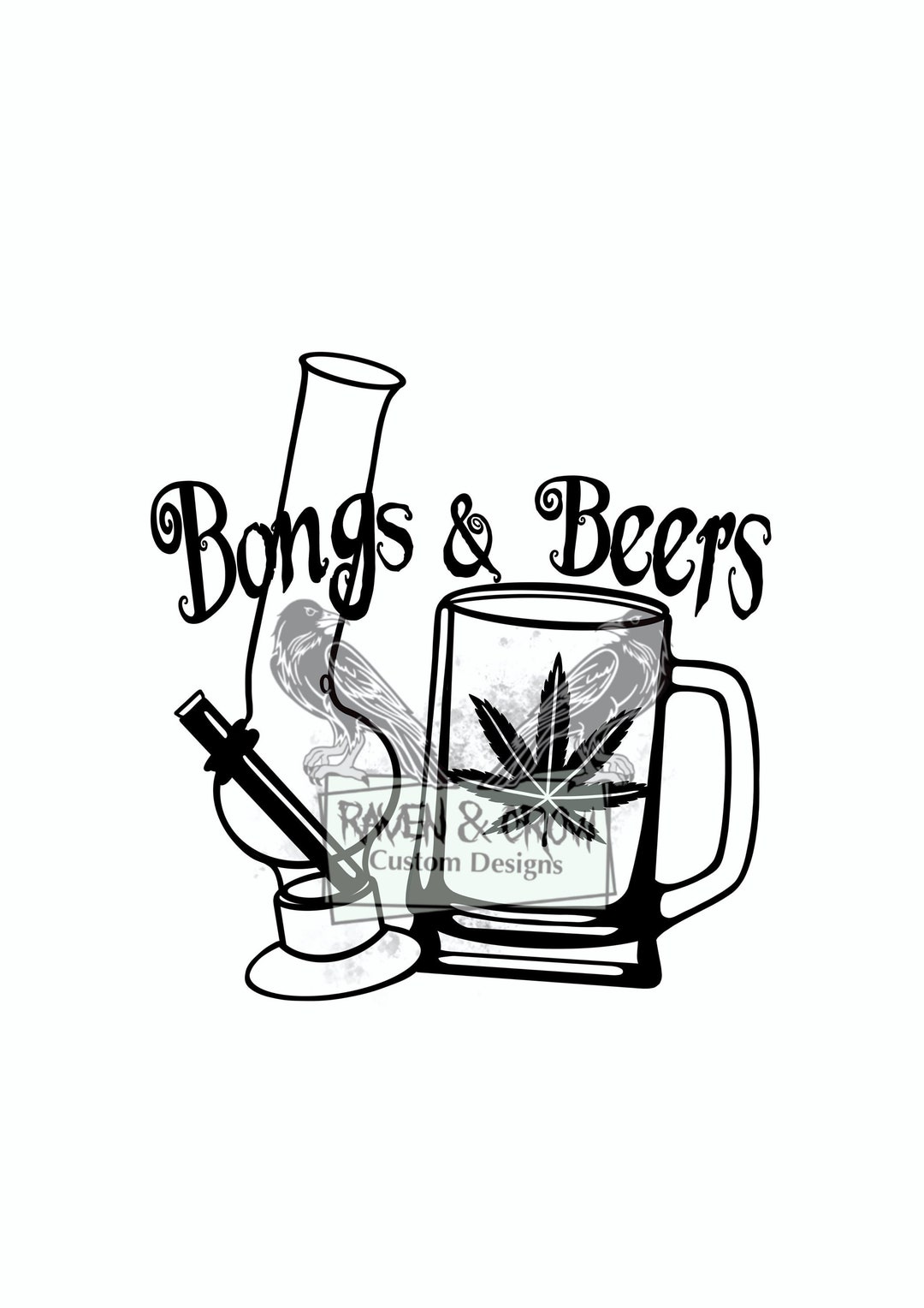 18 NSFW Bongs and Beers Pot Smoker SVG Instant Downloadpngjpg SVG