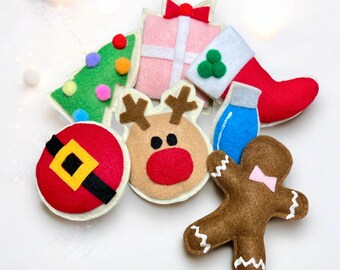 Felt Christmas Cookies, Holiday Stocking Stuffers