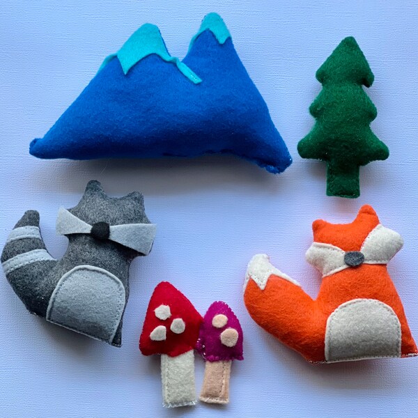 Felt Forest Animals Etsy
