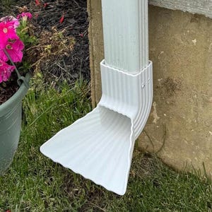 Decorative Downspout Diverter: 2x3 White PLA Gutter Upgrade