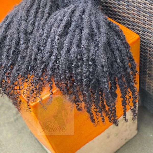 Virgin Bonèt Loc Extensions 100% UNPROCESSED HUMAN HAIR 10 Locs Per Bundle HandCrafted Temporary/ Permanent