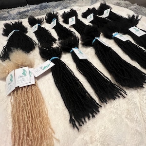 Pixie Micro Loc Extensions 100% Human Hair 50 Locs per Bundle - Etsy