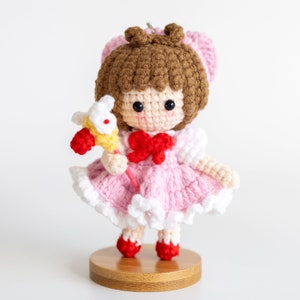 Muñeca princesa de ganchillo, Llavero princesa, Llavero princesa amigurumi, Llavero princesa de ganchillo, Muñeca princesa hecha a mano