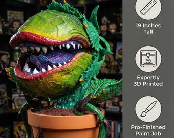 3D Gedruckte Audrey II Replica - Little Shop of Horrors Fan Art (48,99 cm)