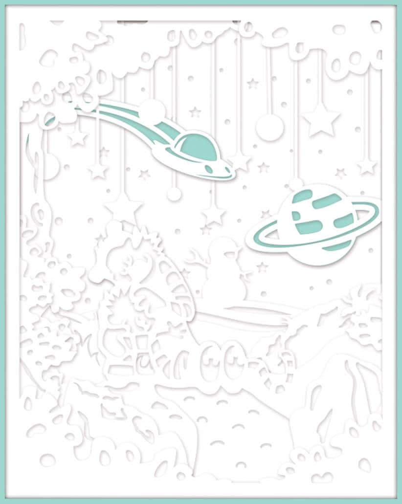 Calvin and Hobbes 3D Shadow Box SVG Files, Shadow Box Paper Cut for ...