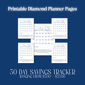 30 Days Saving Trackers- Diamond Edition