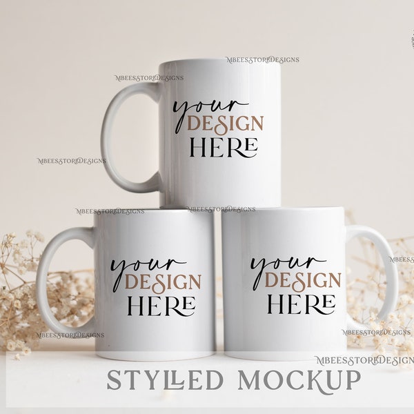 Blank 3 Mugs mockup, Bridesmaids Gifts Three Cups Mockup, Blank 3 Mugs Mockups, Bridesmaid 3 Cup Mockup, Blank Three Mugs for Bridesmaids