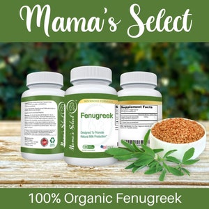 Herbal Supplement for Breastfeeding Moms, Organic Breast Milk, Products for Nursing Moms, Lactation Support, New Mom Vitamin Support