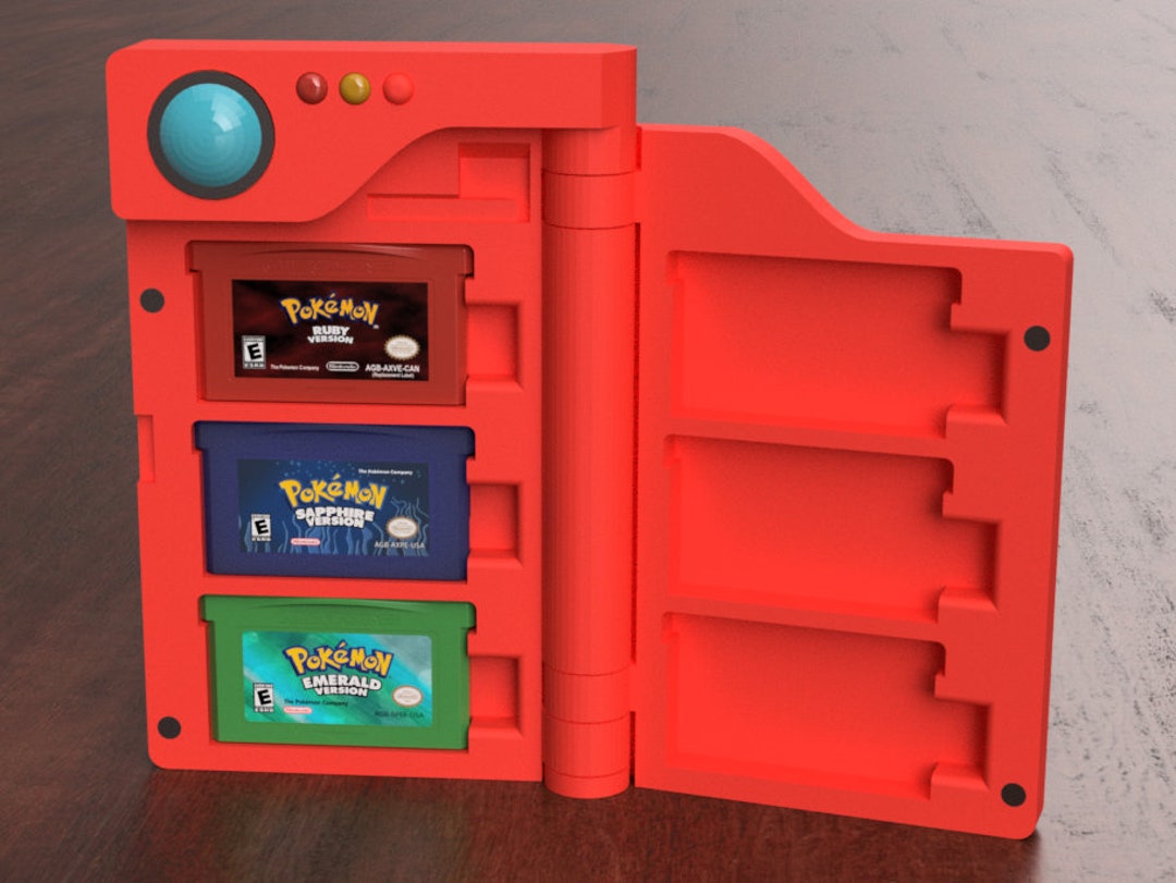 Pokedex GBA Game Cartridge Case Storage Display Nintendo Pokémon Gift