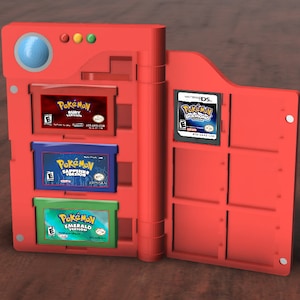 ポケモン図鑑 GBA + DS 2DS 3DS マルチゲームカートリッジケース 収納ディスプレイ - 任天堂 ポケモン ギフト ポケモン