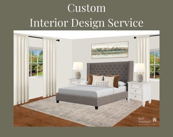 Virtual Interior Design Service: Custom Room Layout & Decor Selection