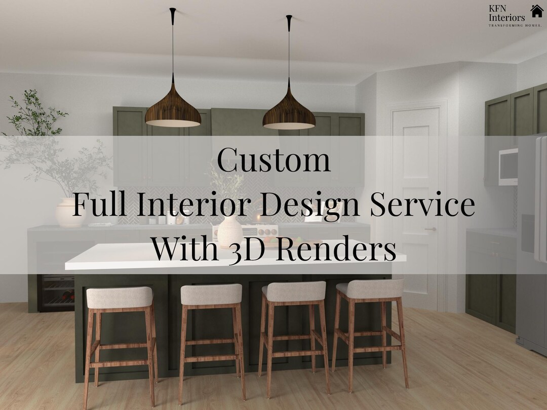 Full Interior Design Service, 3D Renders Customizable & Affordable ...