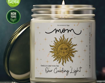 Vela perfumada para mamá, regalo celestial para el Día de la Madre, fragancia para el hogar, velas totalmente naturales para mamá, regalo para mamá de parte de los niños, regalo de "Te amo, mamá".