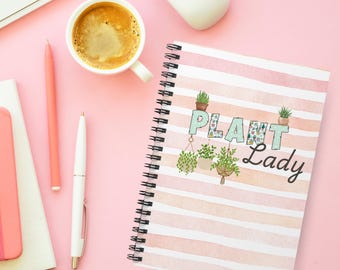 Diario de Plant Lady, cuaderno de seguimiento de plantas de interior para jardín, diario de plantas, rastreador de plantas de interior, ideas de regalo de Plant Mama, regalo para jardinero, notas sobre plantas