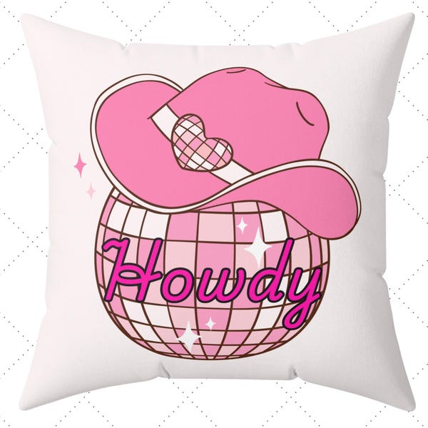 Preppy Cowgirl Pillow Etsy
