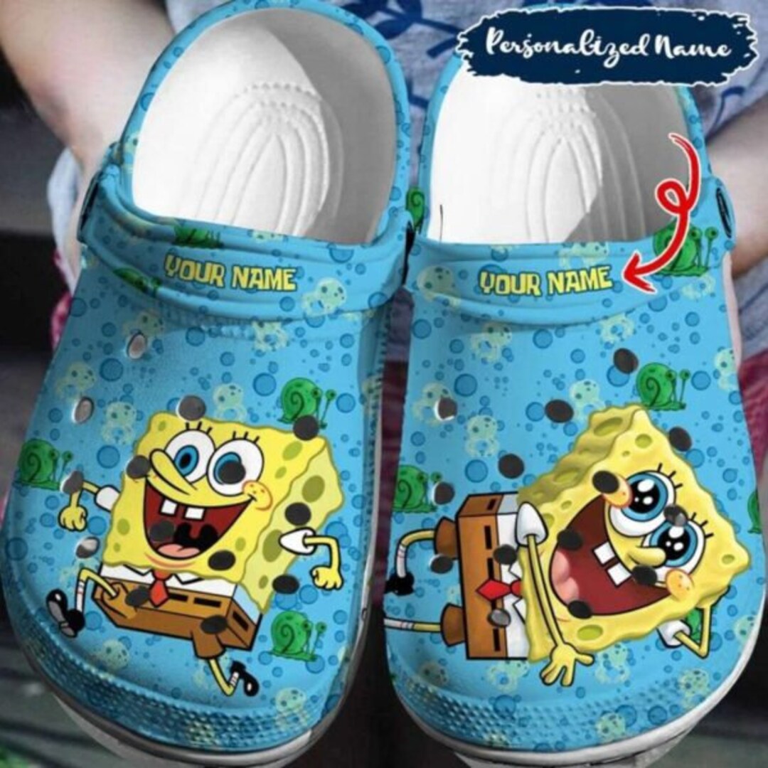 custom spongebob crocs